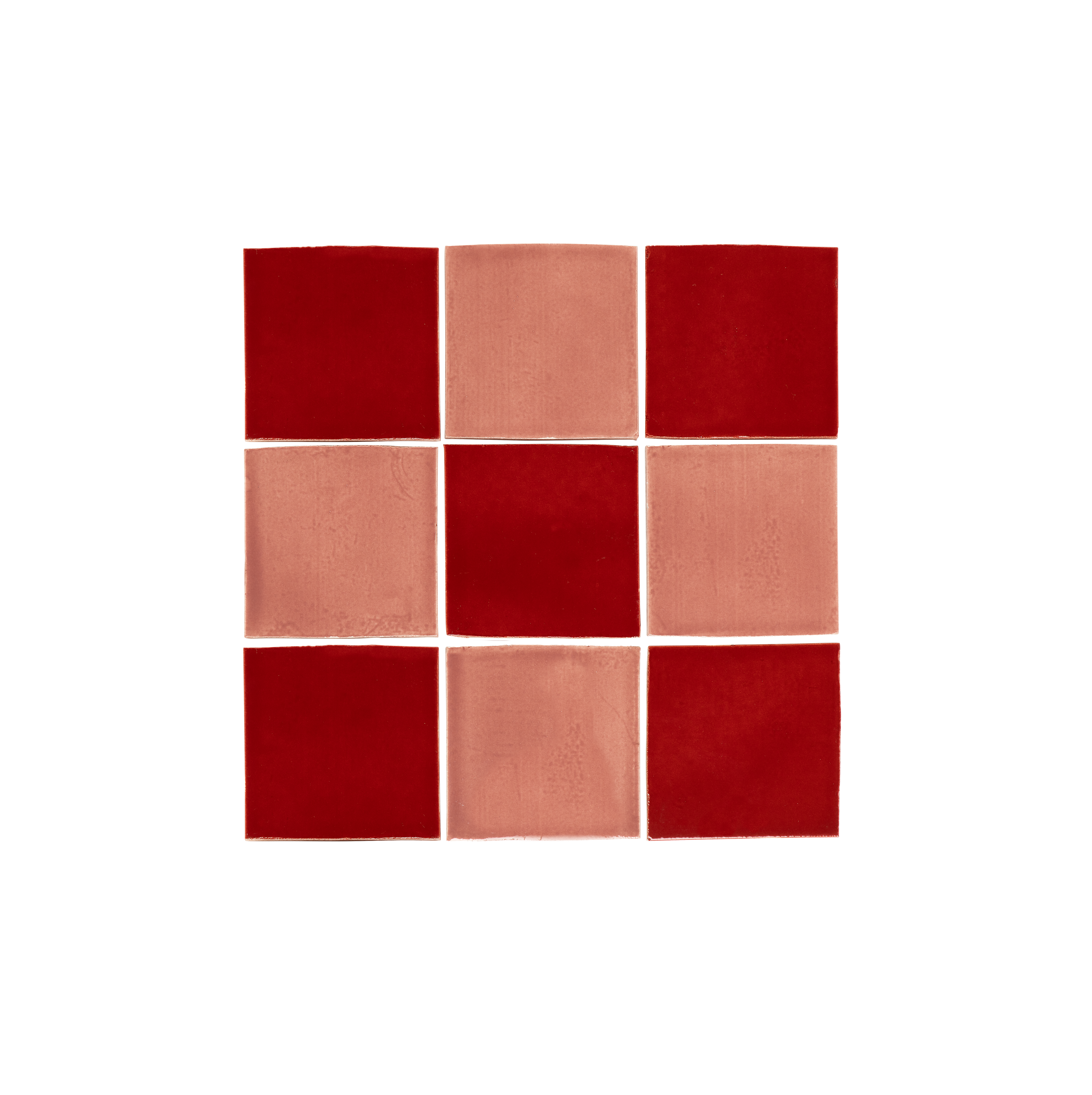 Romanni Zellige Tile SquarePattern DesertRose Cherry