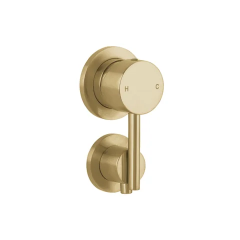 Elysian Shower Bottom Diverter - Brushed Brass