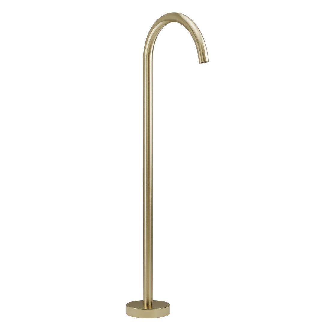 Floor Mounted Bath Filler - Brushed Brass