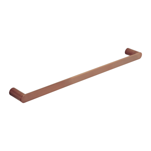 Milani Single Towel Rail 600mm - Brushed Copper