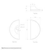 Atelis Concrete Half Moon Entry Pull Gallery Spec