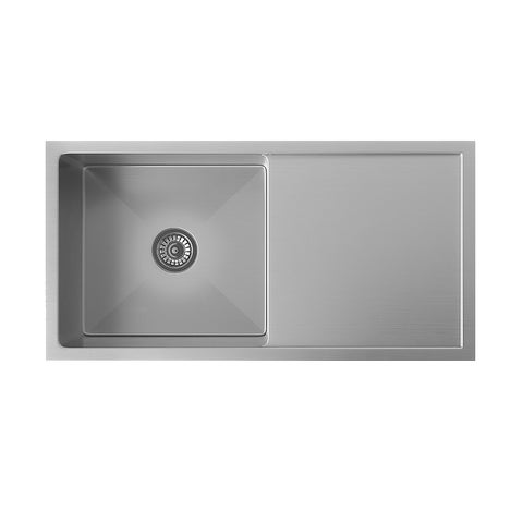 Jai Kitchen Sink Single 880mm - Stainless Steel (Overflow)