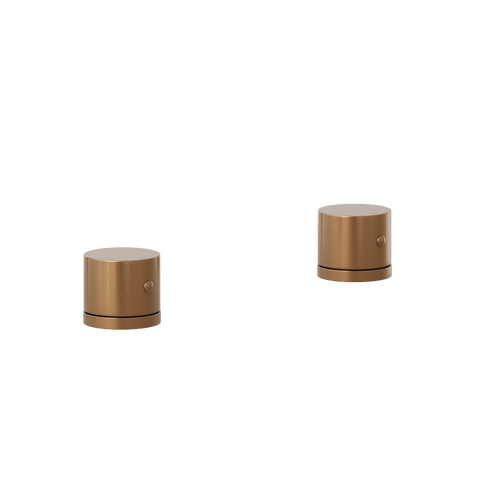 Milani Assembly Bench-Mounted Taps - Brushed Copper