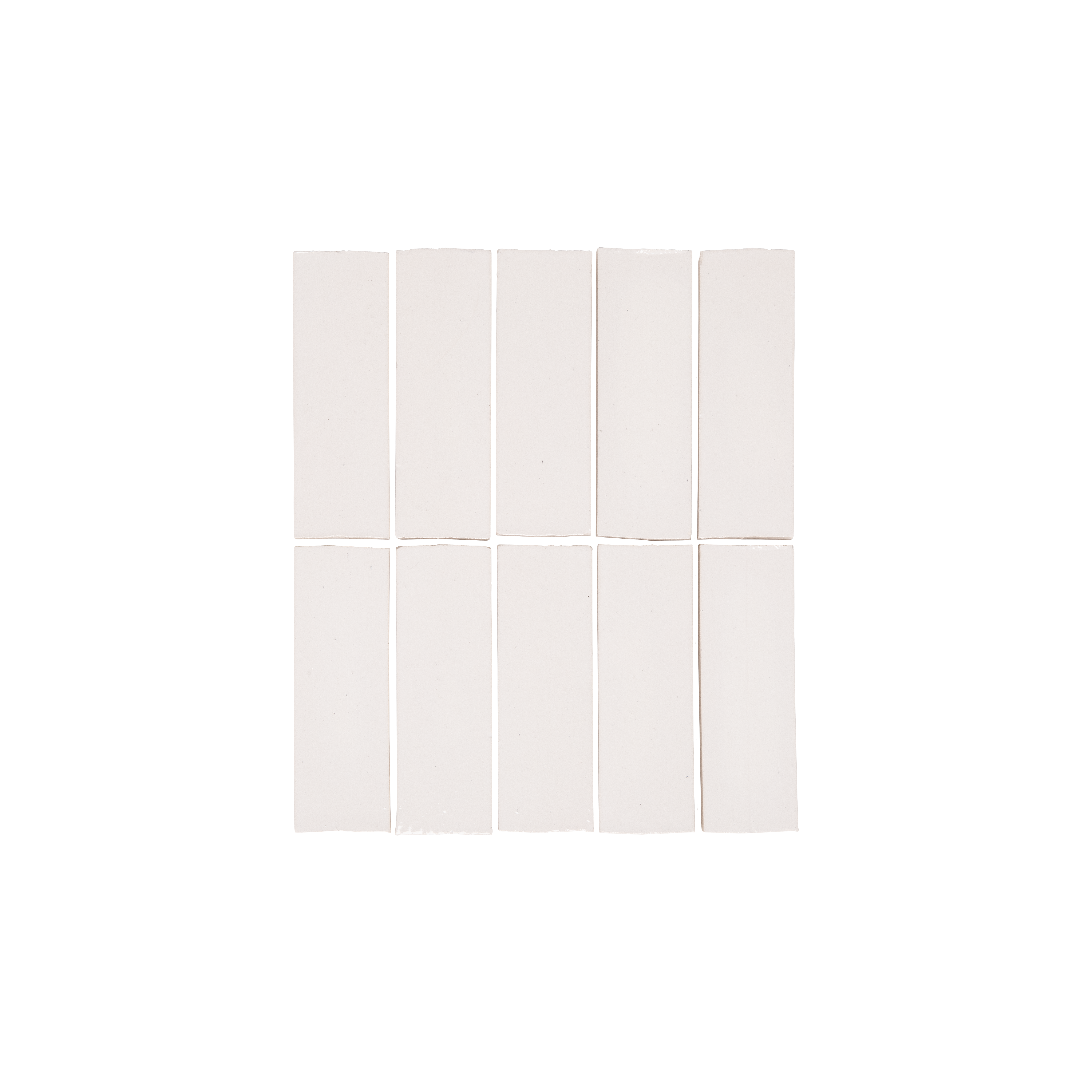 Rommani Handmade Zellige Rectangle Tile - Pearl