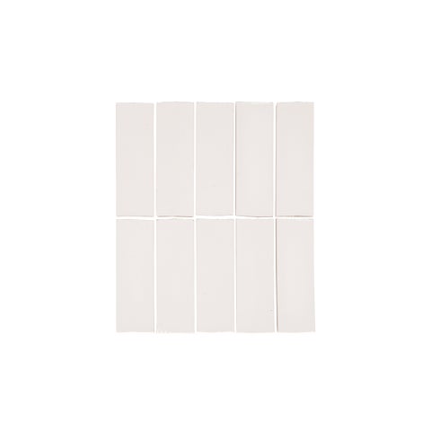 Rommani Handmade Zellige Rectangle Tile - Pearl