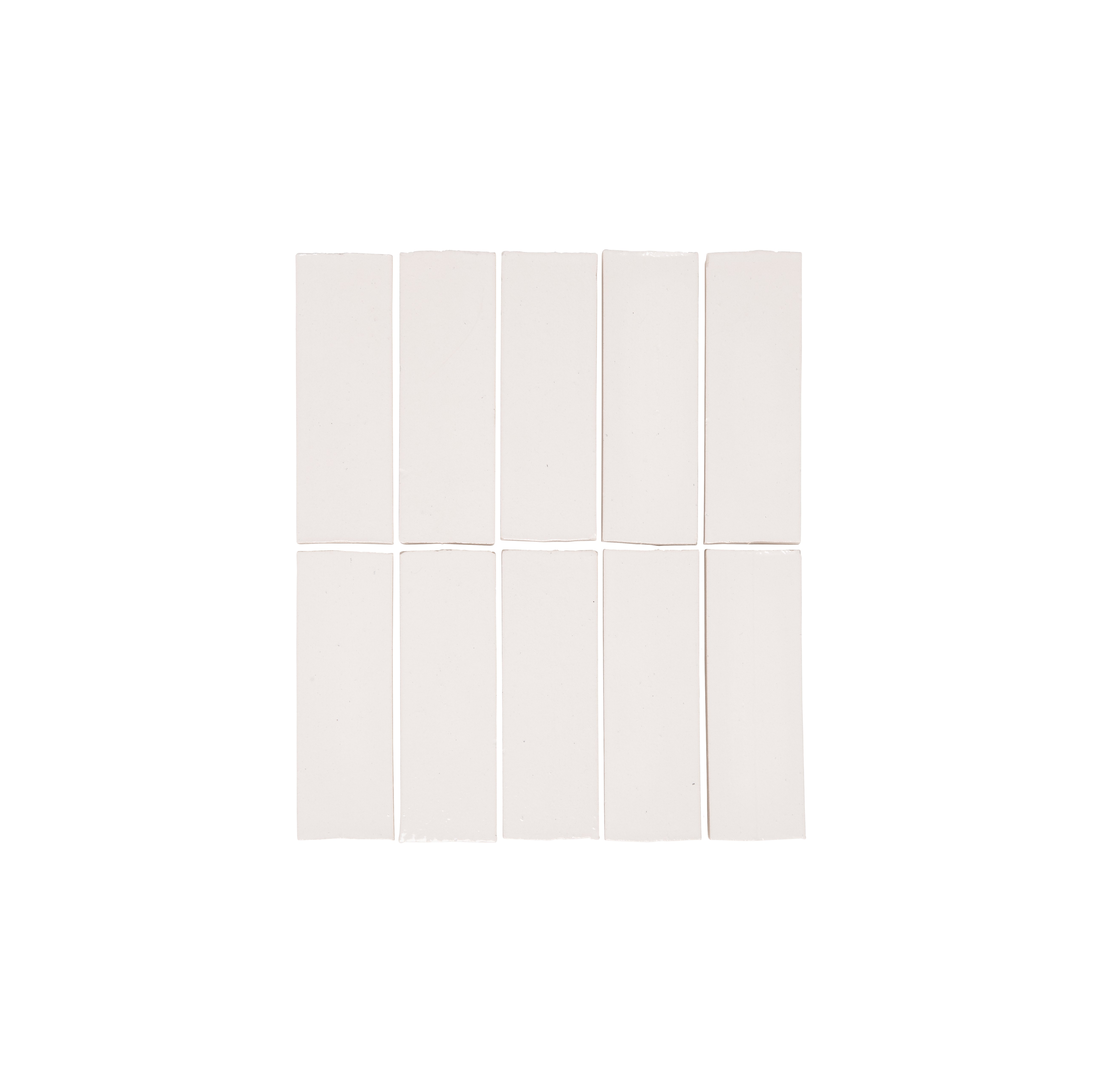 Rommani Handmade Zellige Rectangle Pearl
