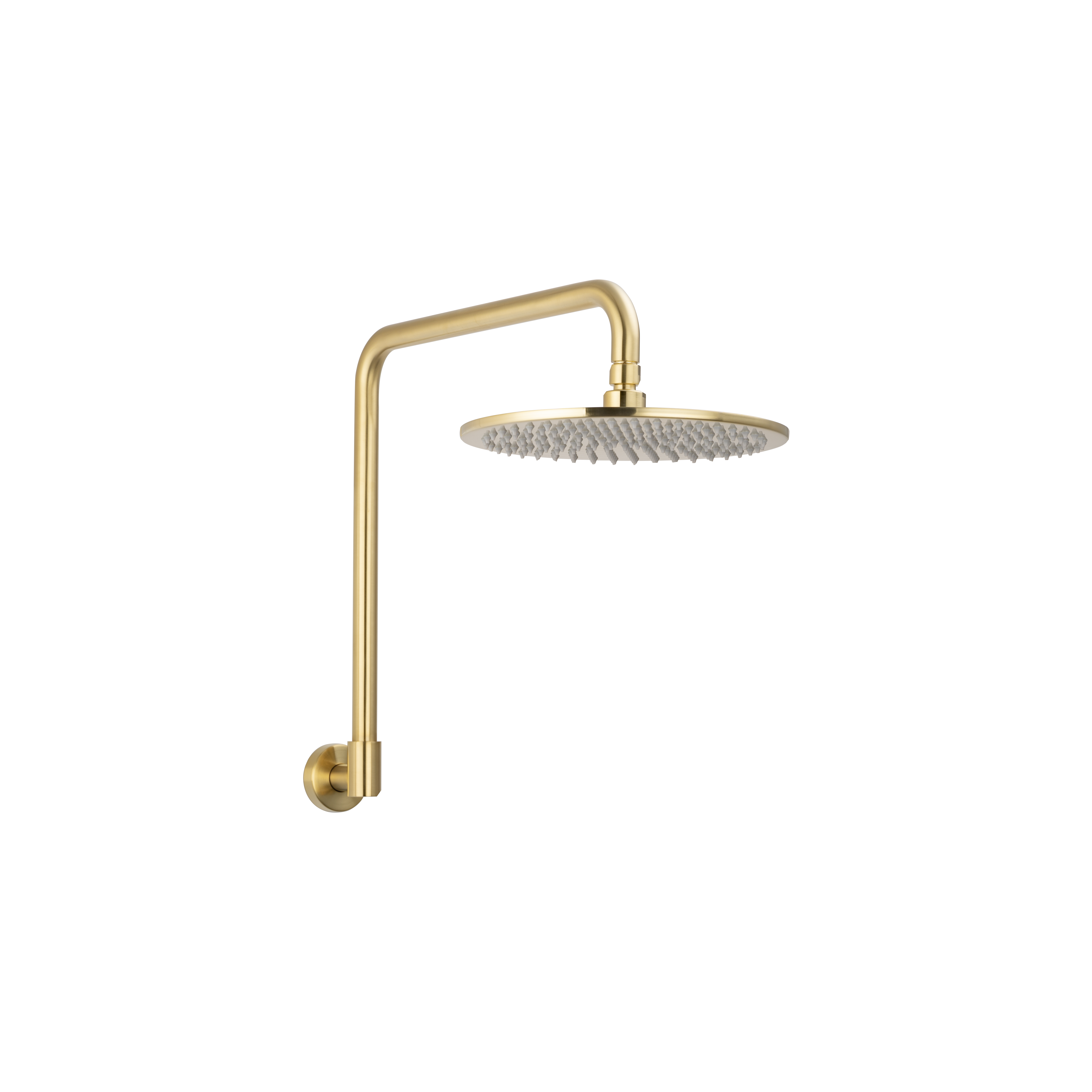 Eden Shower Arm & Head Set - Brushed Brass