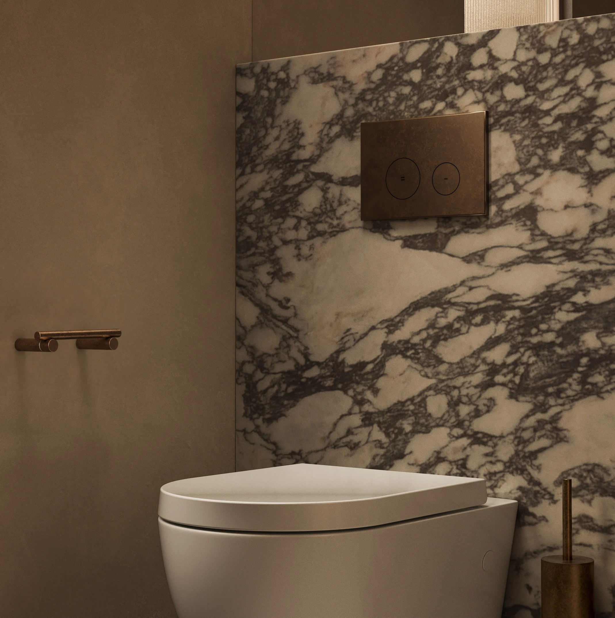 Antique Powder%20Room Toilet%20Roll%20Holder Bronze