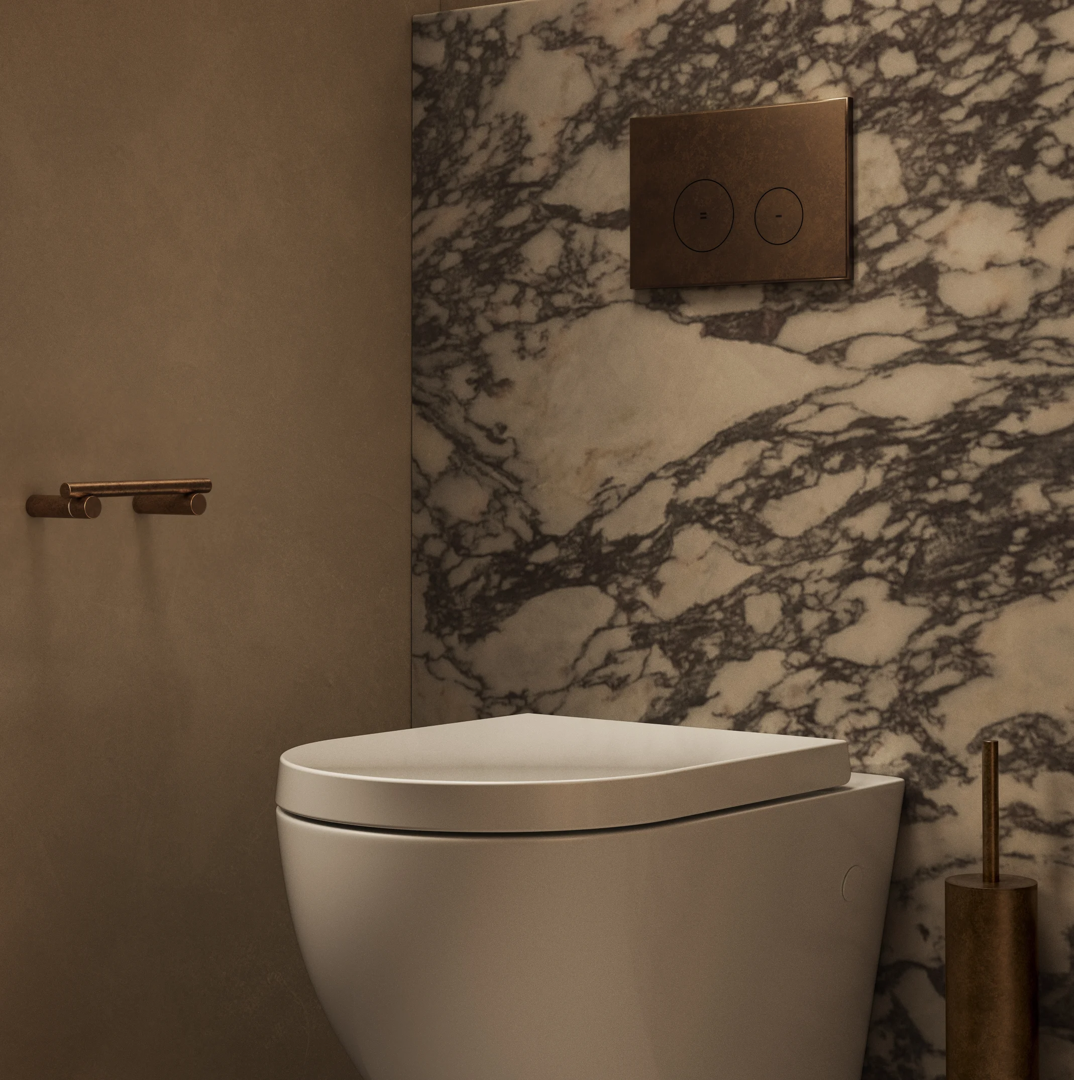 Antique Powder%20Room Toilet%20Roll%20Holder Bronze