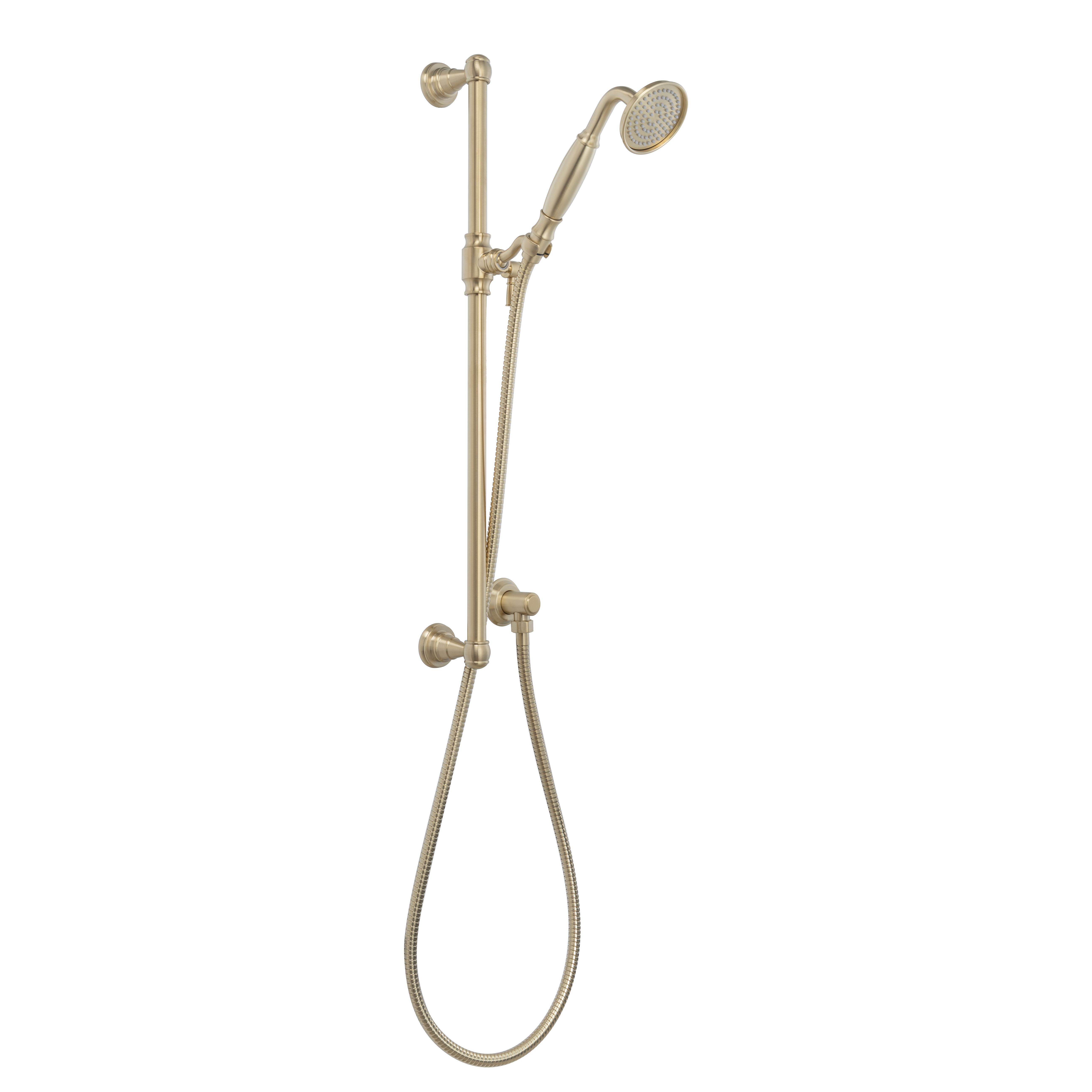 Kingsley Hand Shower Rail Set - Brushed Brass