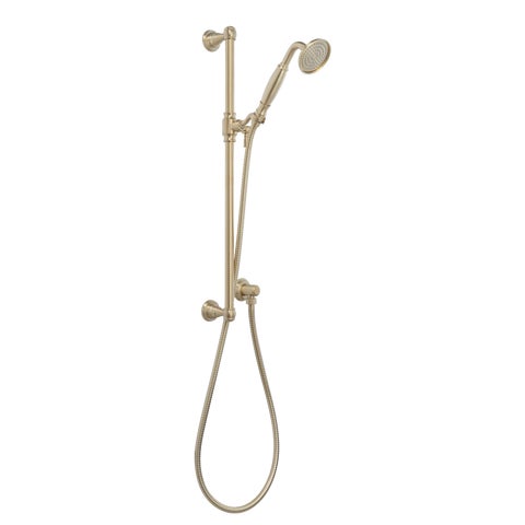 Kingsley Hand Shower Rail Set - Brushed Brass