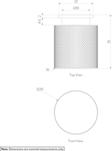 TEZRA Textured Cabinetry Knob Spec-01