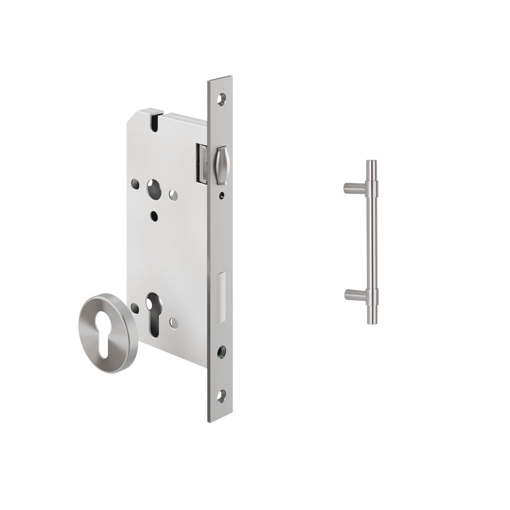 Modi Adjustable Entry Door Pull & Lock Set 300mm - Stainless Steel