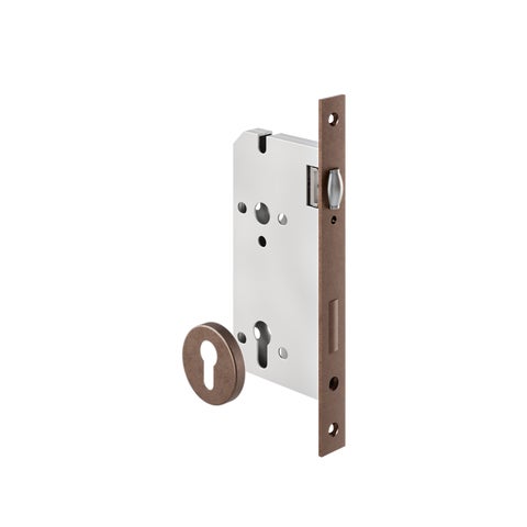 Roller Mortise Lock - 60mm Backset - Antique Bronze
