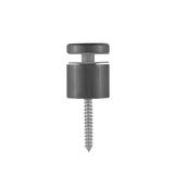 Kenley Glass Standoff - Brushed Gunmetal - Feature