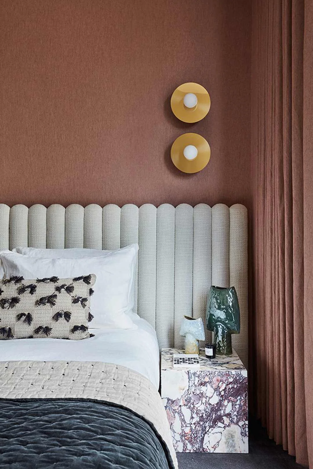 wave-interiors-bedhead-modern-bedroom-red-wall
