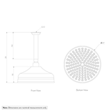 Kingsley%20Shower%20Dropper%20150mm%20%20%20Head%20Set SPEC