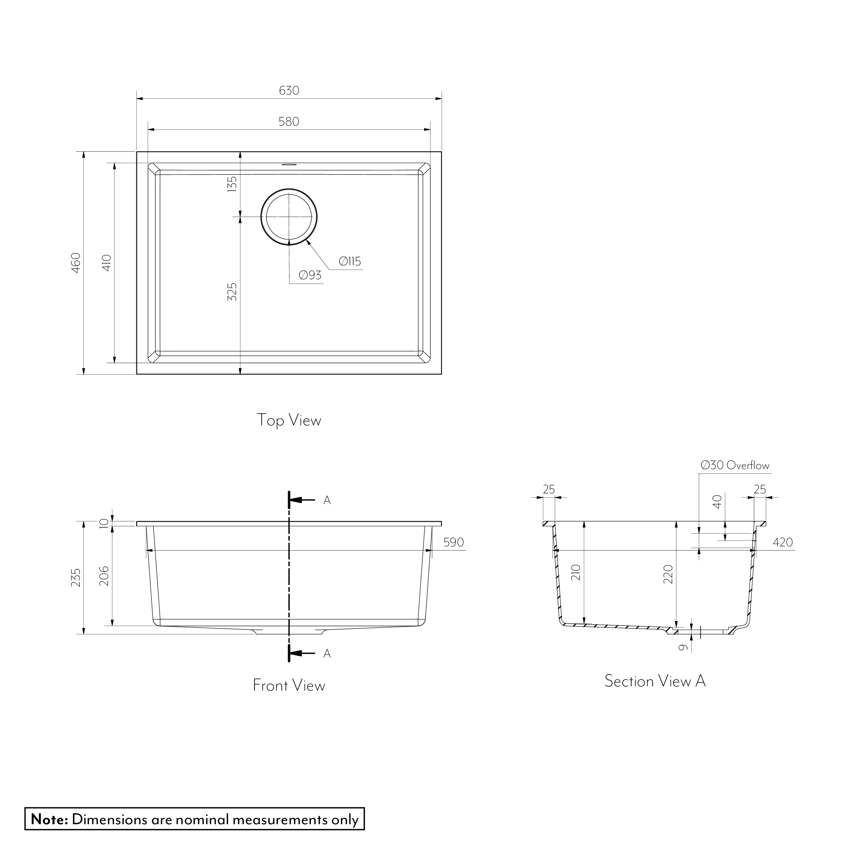 Vienna Single Sink Spec UKNZ