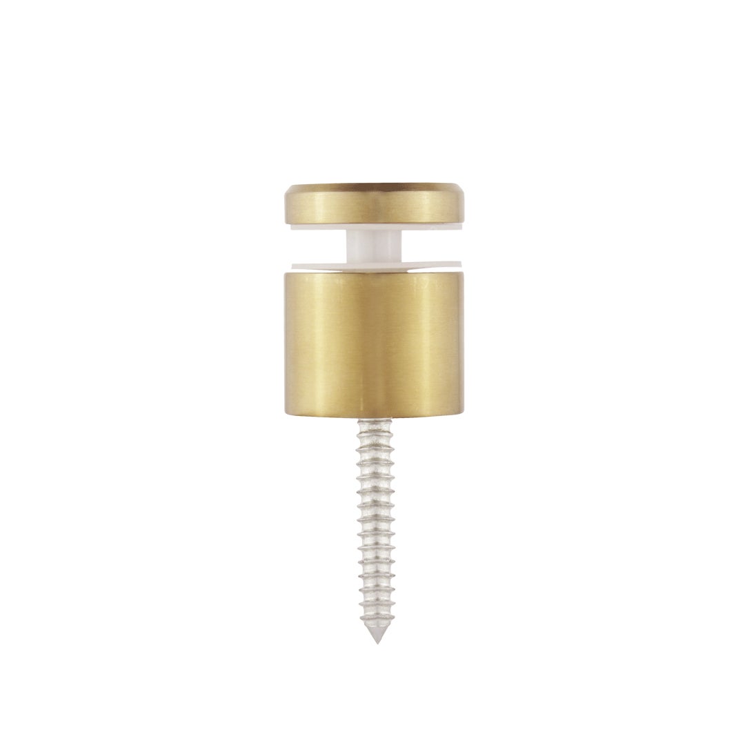 Kenley Glass Standoff - Brushed Brass