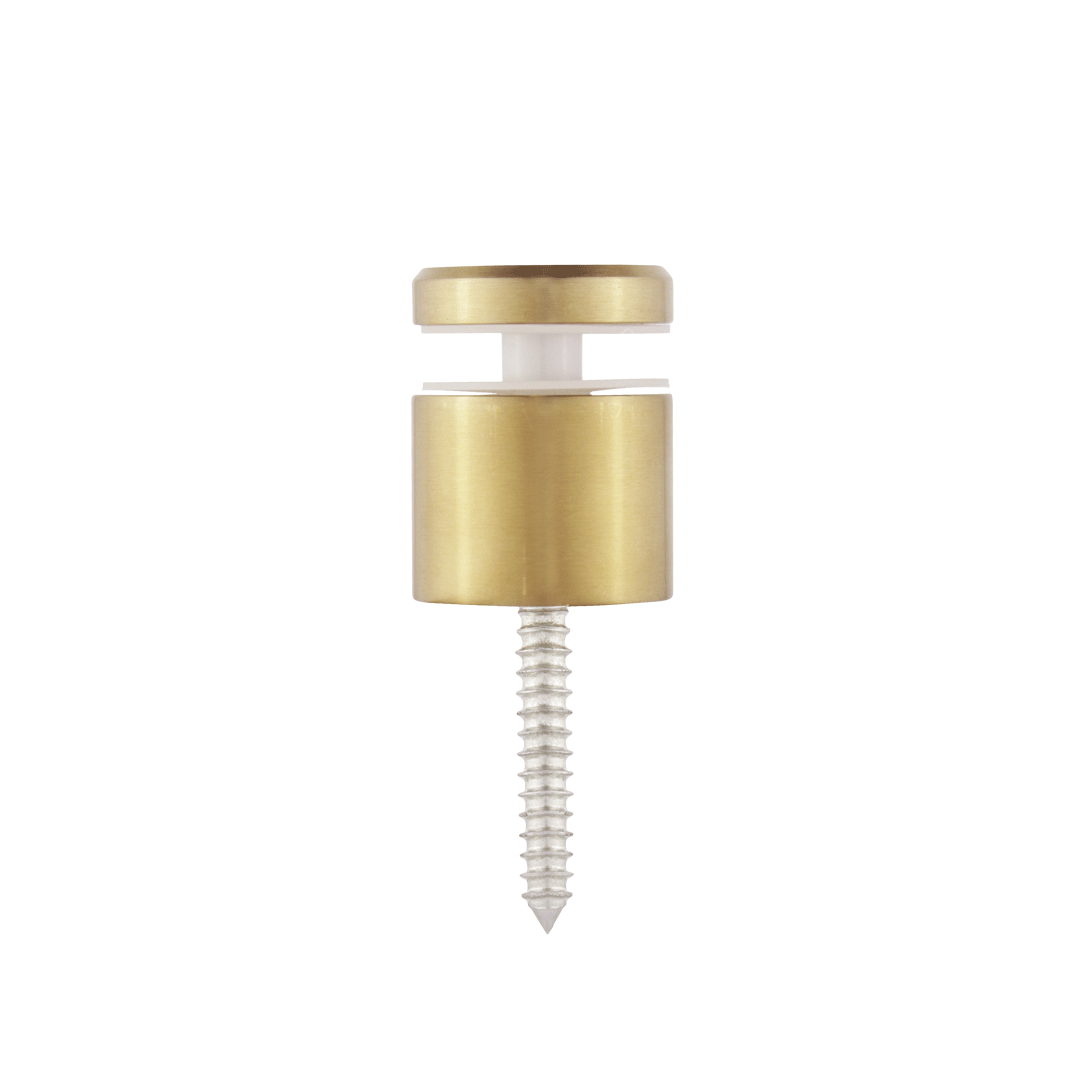 Kenley Glass Standoff - Brushed Brass - Feature