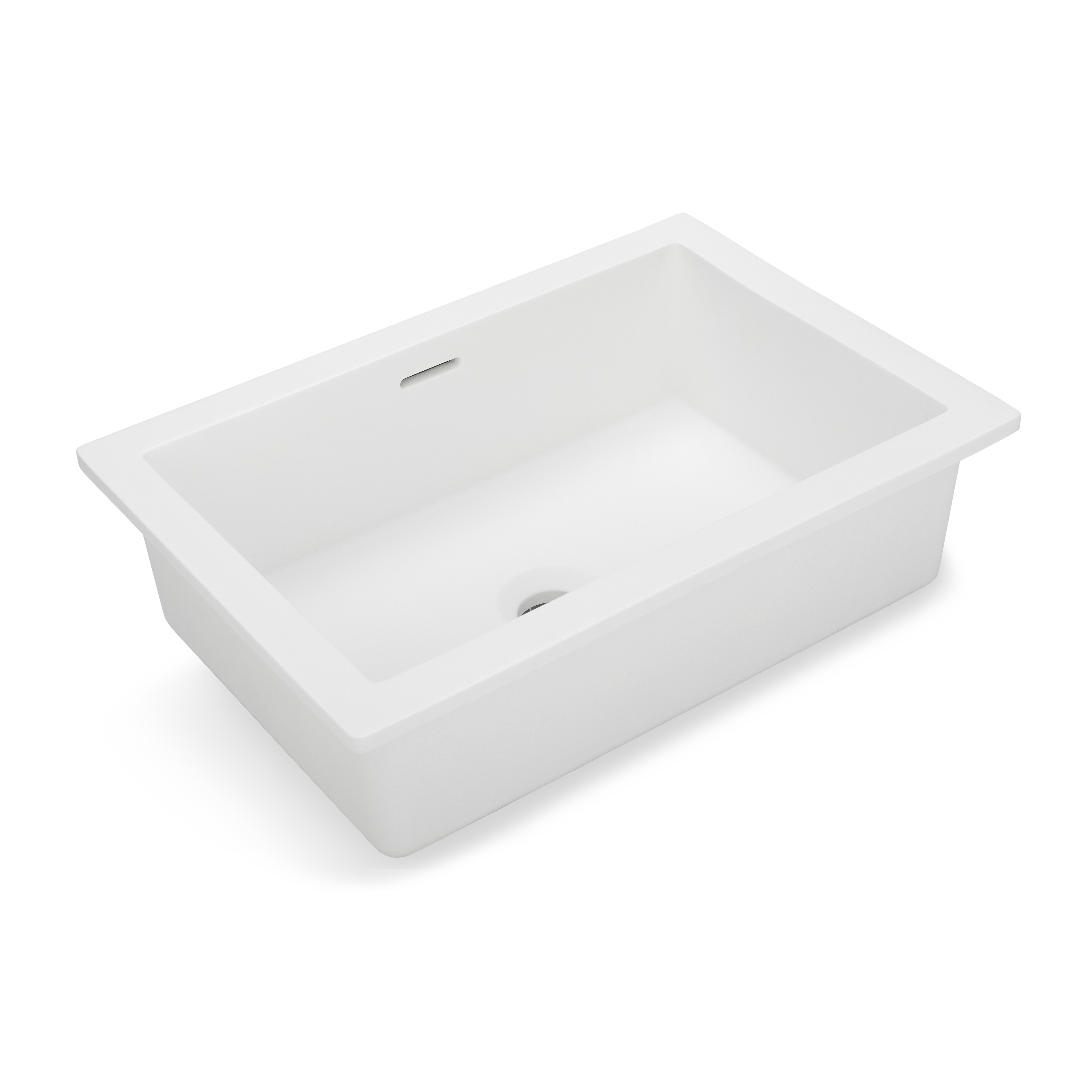 Zuri Undercounter Rectangle Basin 460mm - Matte White