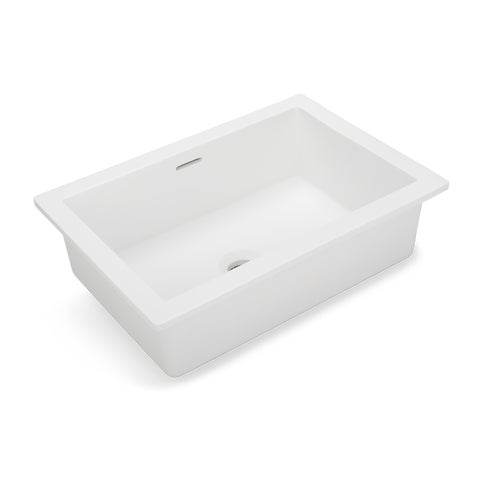 Zuri Undercounter Rectangle Basin 460mm - Matte White