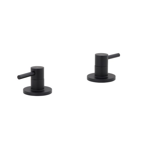 Elysian Assembly Bench-Mounted Taps - Matte Black