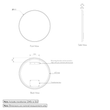 Round Mirror 800mm LED Gallery Spec-01