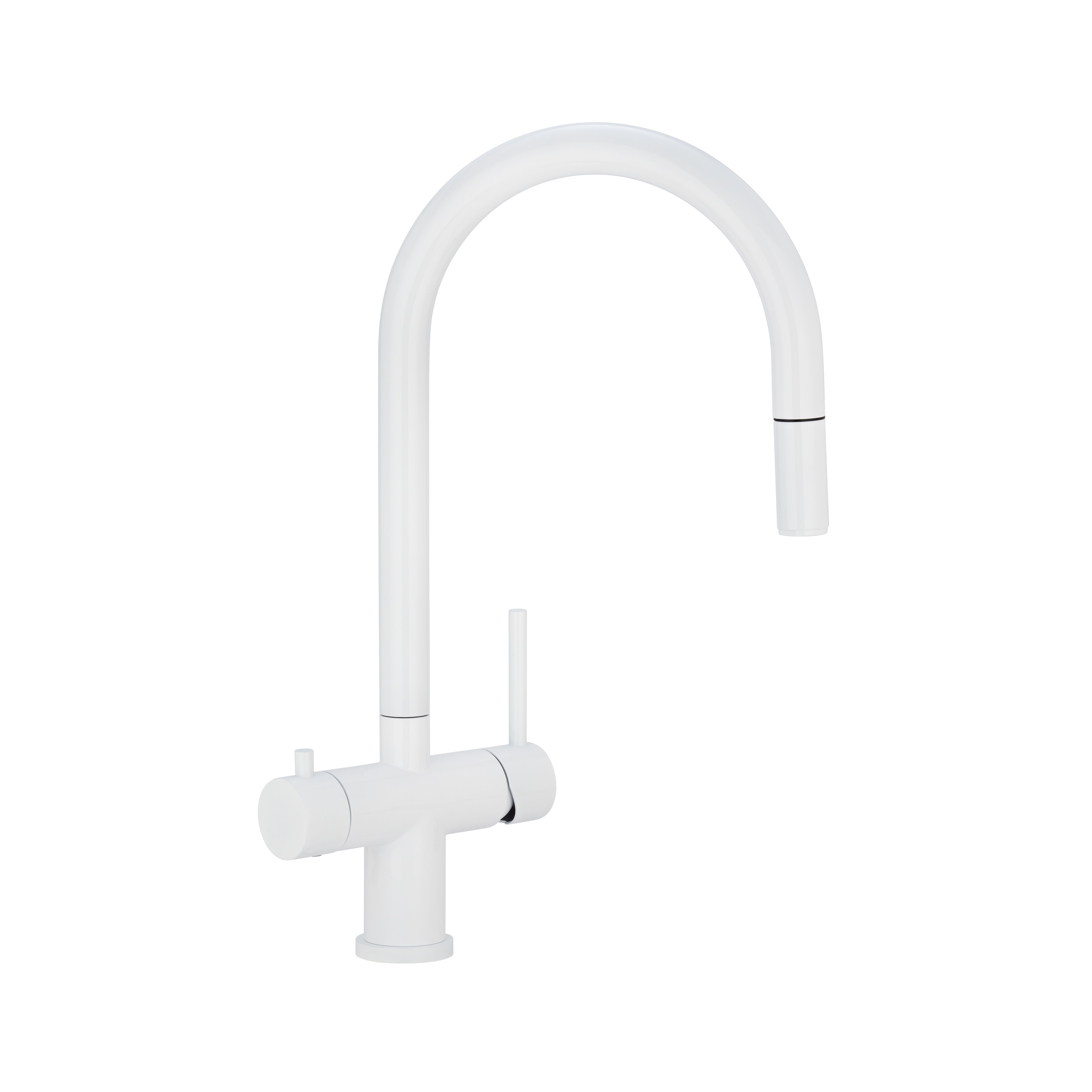 Elysian Commercial 3-Way Pull-Out Filter Tap - White