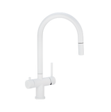 elysian 3way filter pullout mixer white