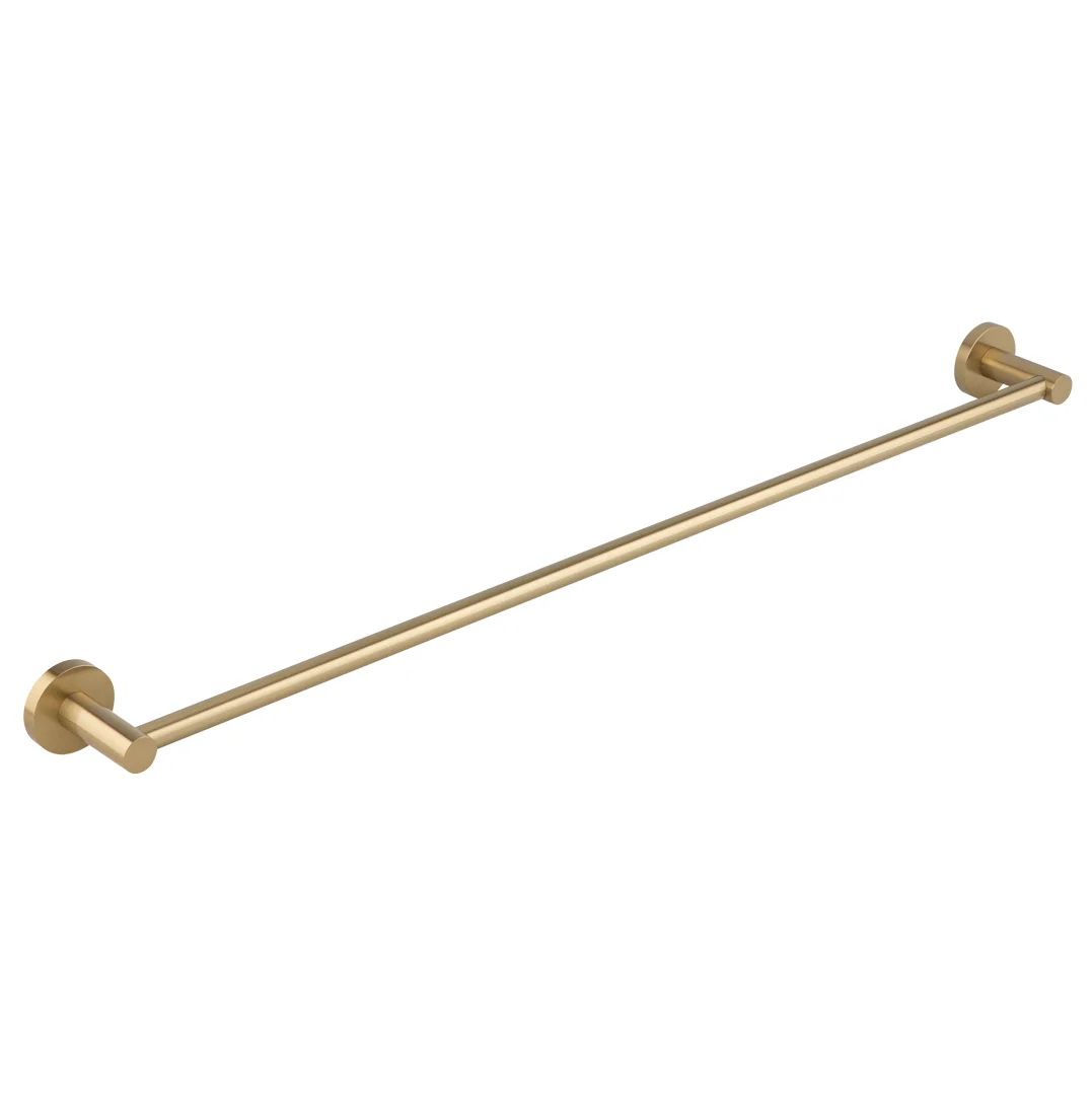 Elysian Single Towel Rail 800mm - Brushed Brass - Feature