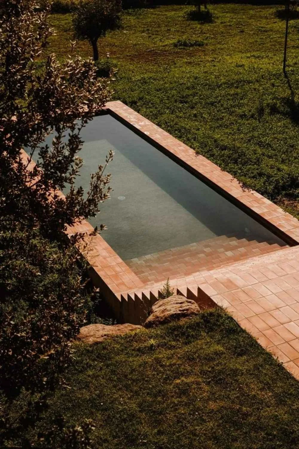 Pool With Tiles ABI Terracotta