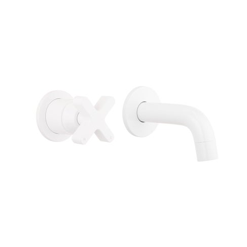 Cross Progressive Mixer & Mini Spout Set - White