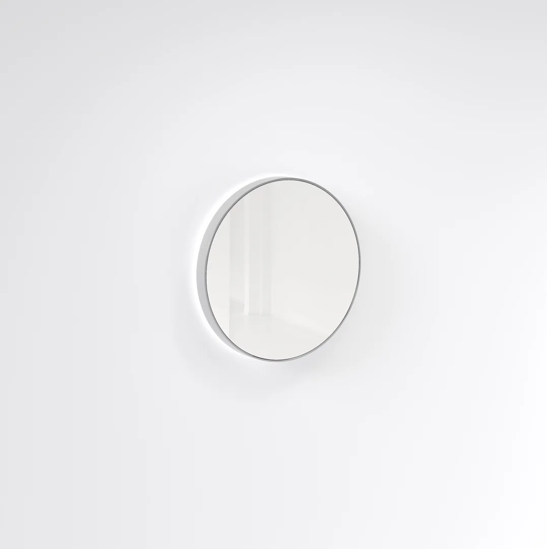 Saanti Hand Made Double Trim LED Mirror 600mm - Chrome - Feature