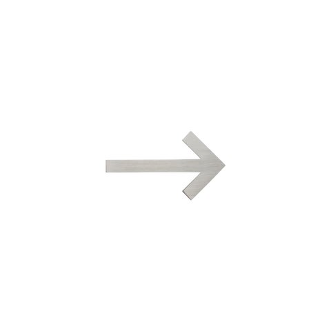 Arrow Sign - 60mm - Stainless Steel