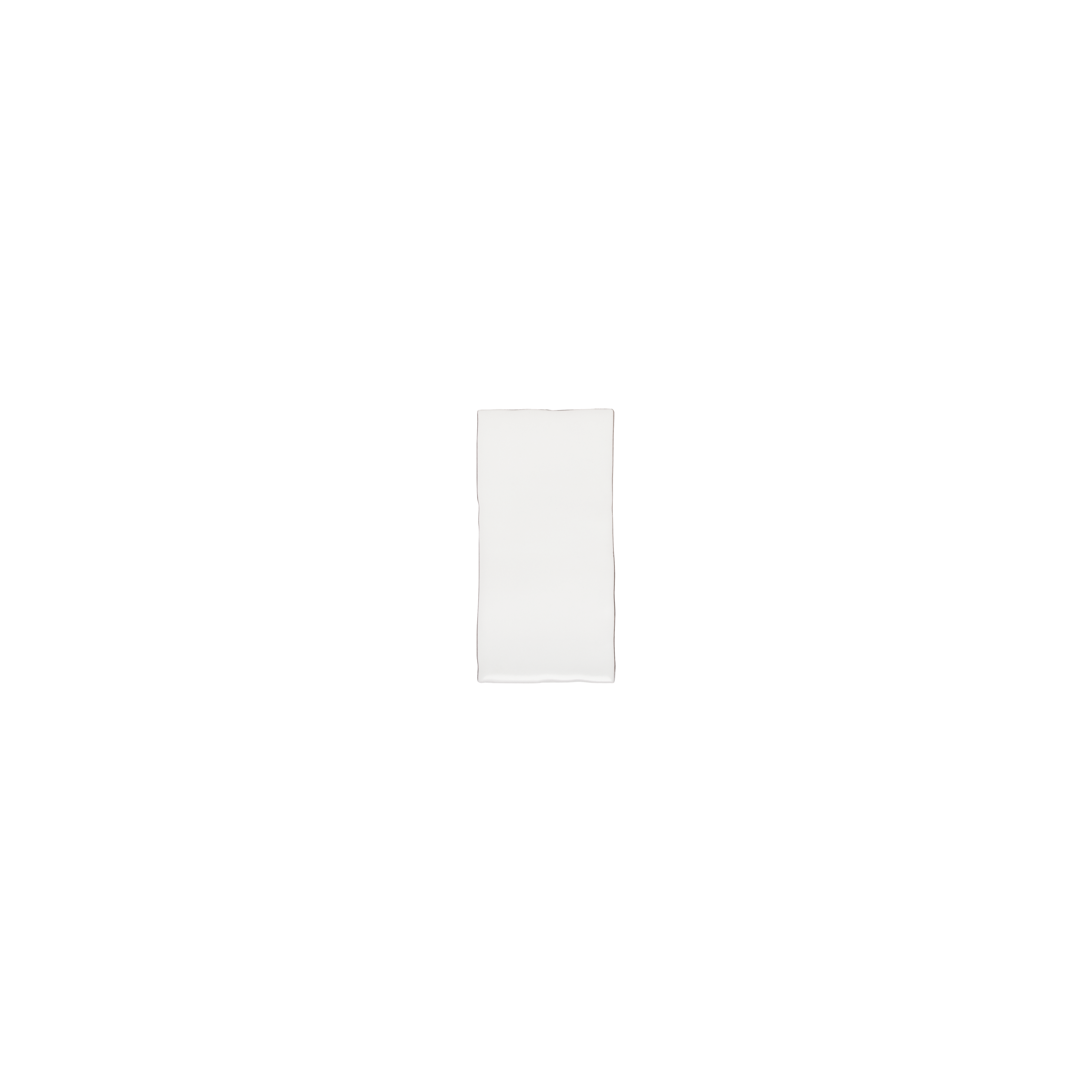 tropea natural edge rectangle sample mattwhite