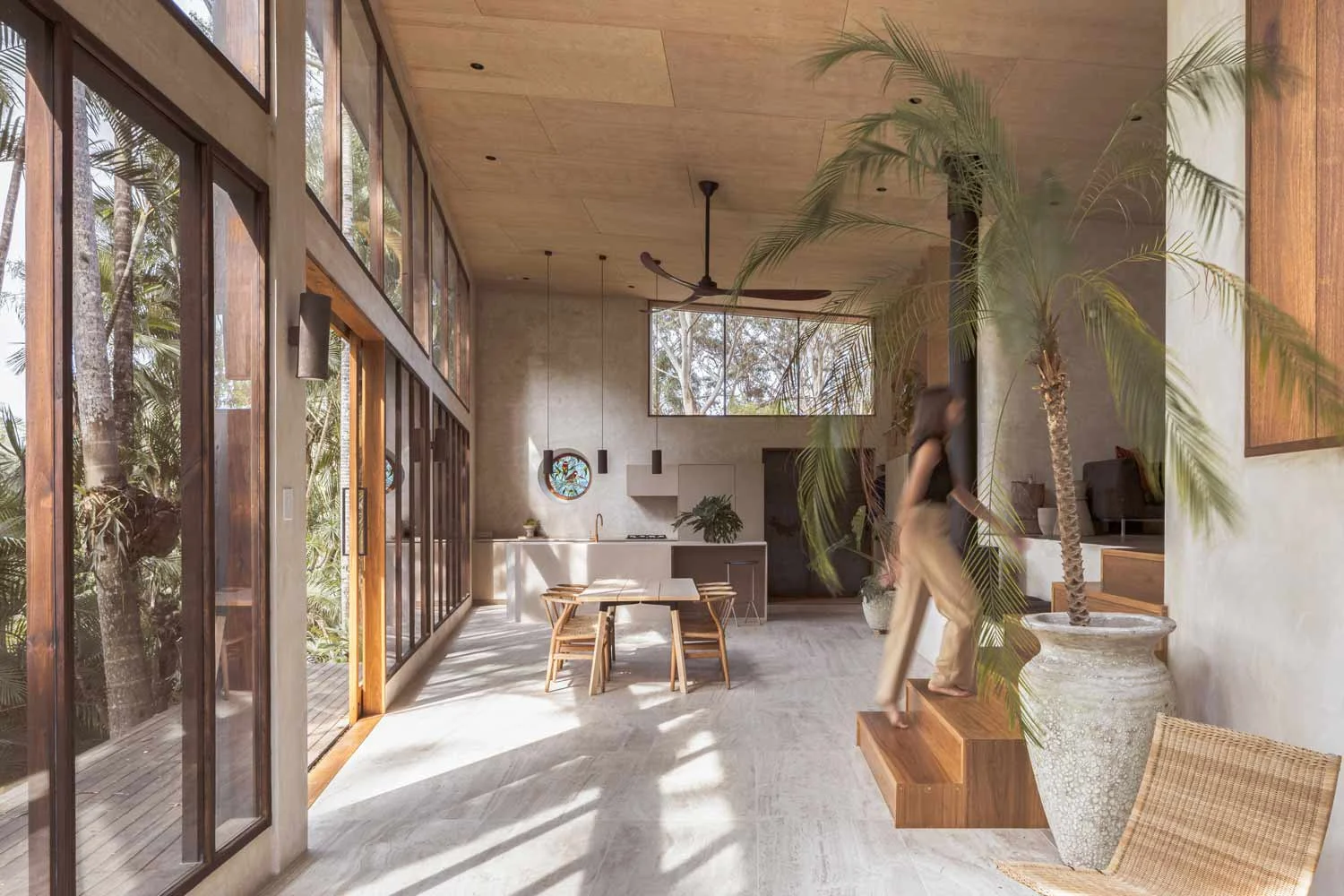 Wood-Interiors-Wooden-Ceiling-Exposed-Timber-Beams-Render-Walls-Polished-Flooring