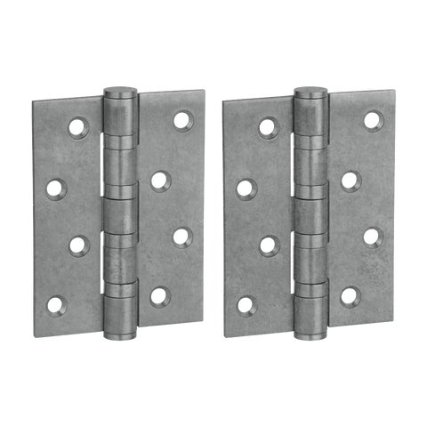 Ellis Butt Door Hinge Pair 100mm - Antique Steel