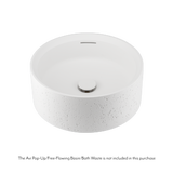 Atelis Concrete Basin Overflow Avi Waste White