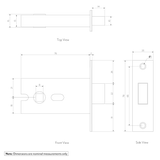 Toilet Lock Indicator Latch SPEC