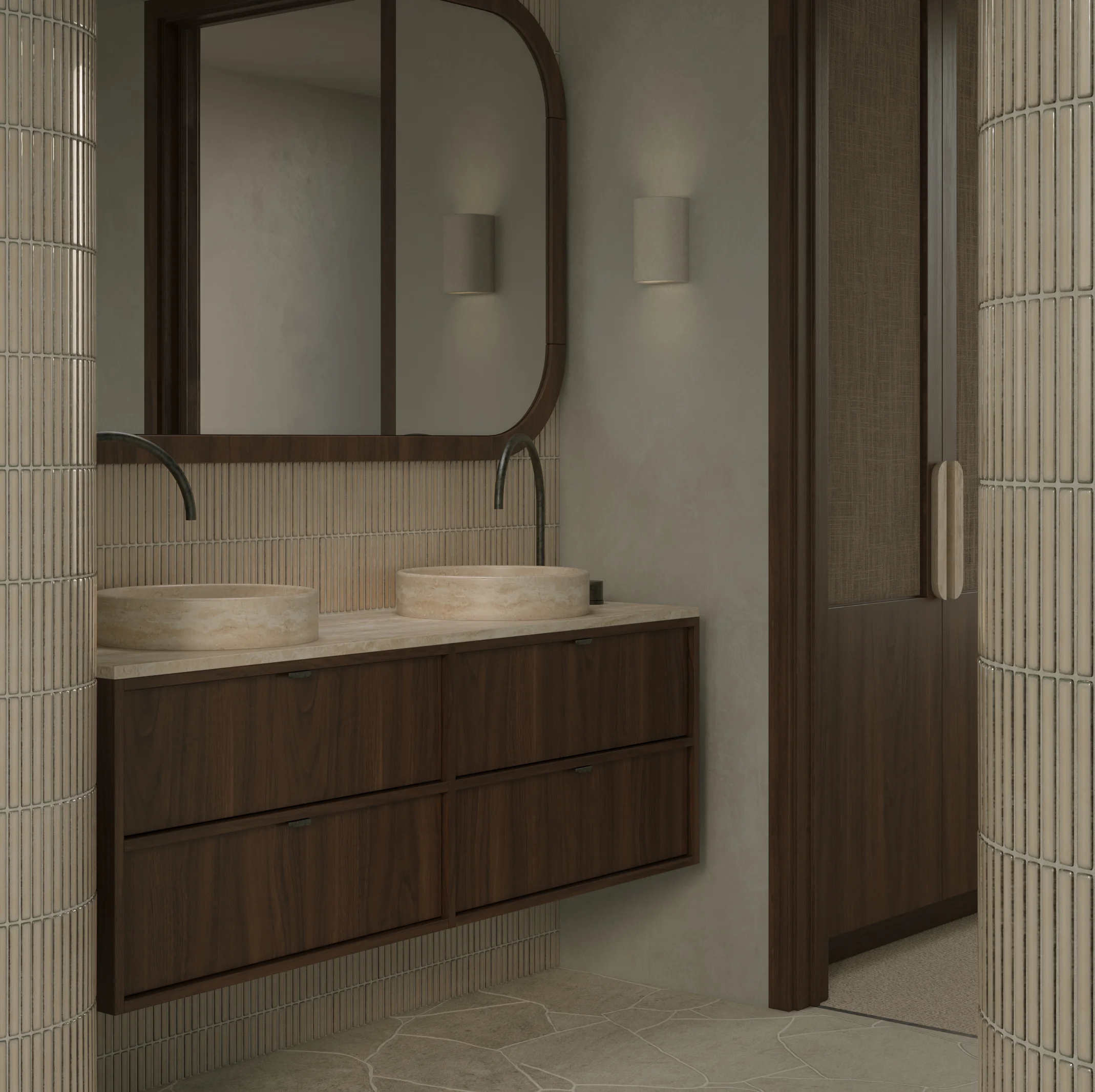 Kasumi%20Vanity%201500mm-Dark%20Oak Yama%20Finger%20Tile-Latte Slate