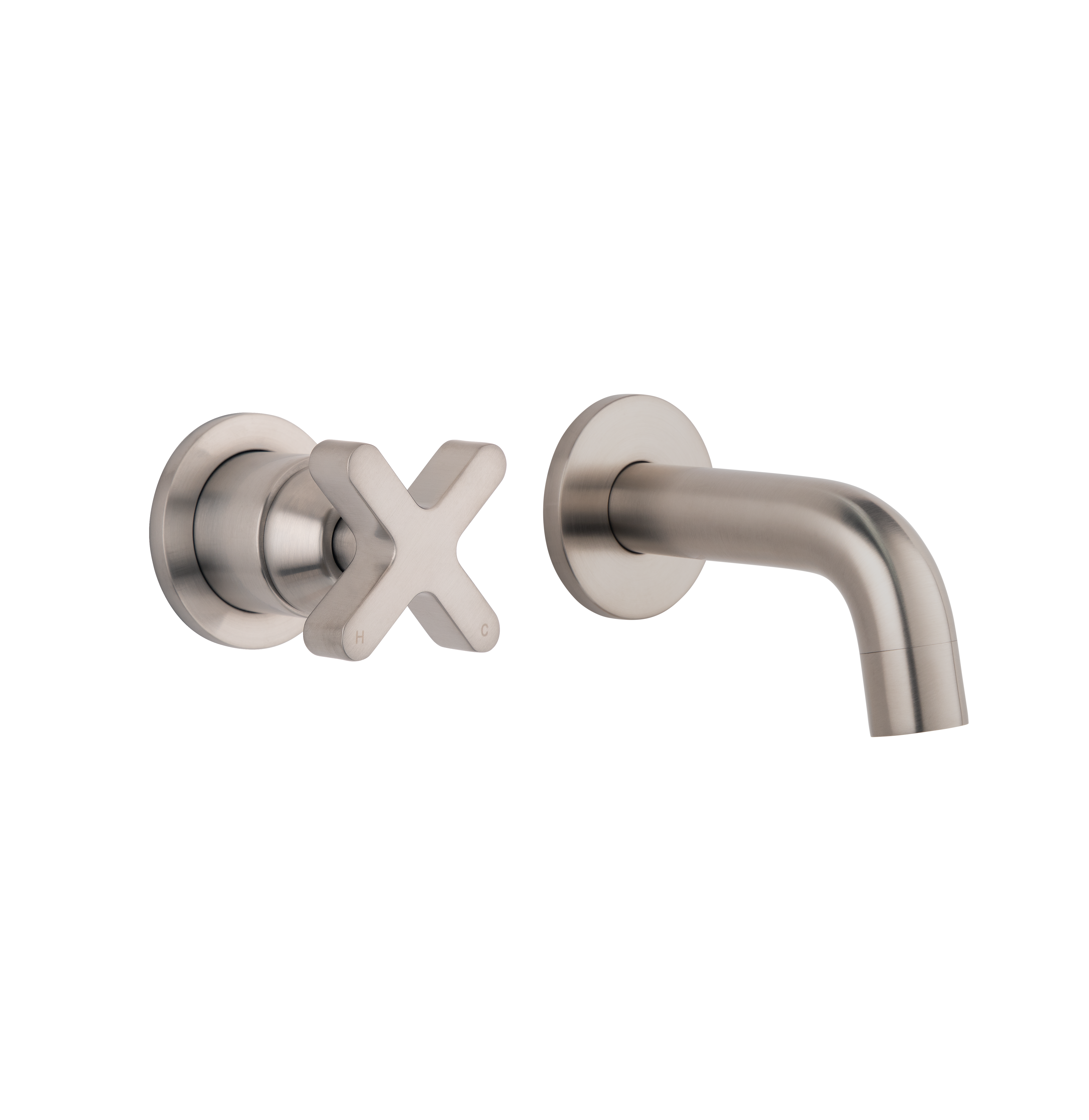 Cross Progressive Mixer Mini Spout Set BN