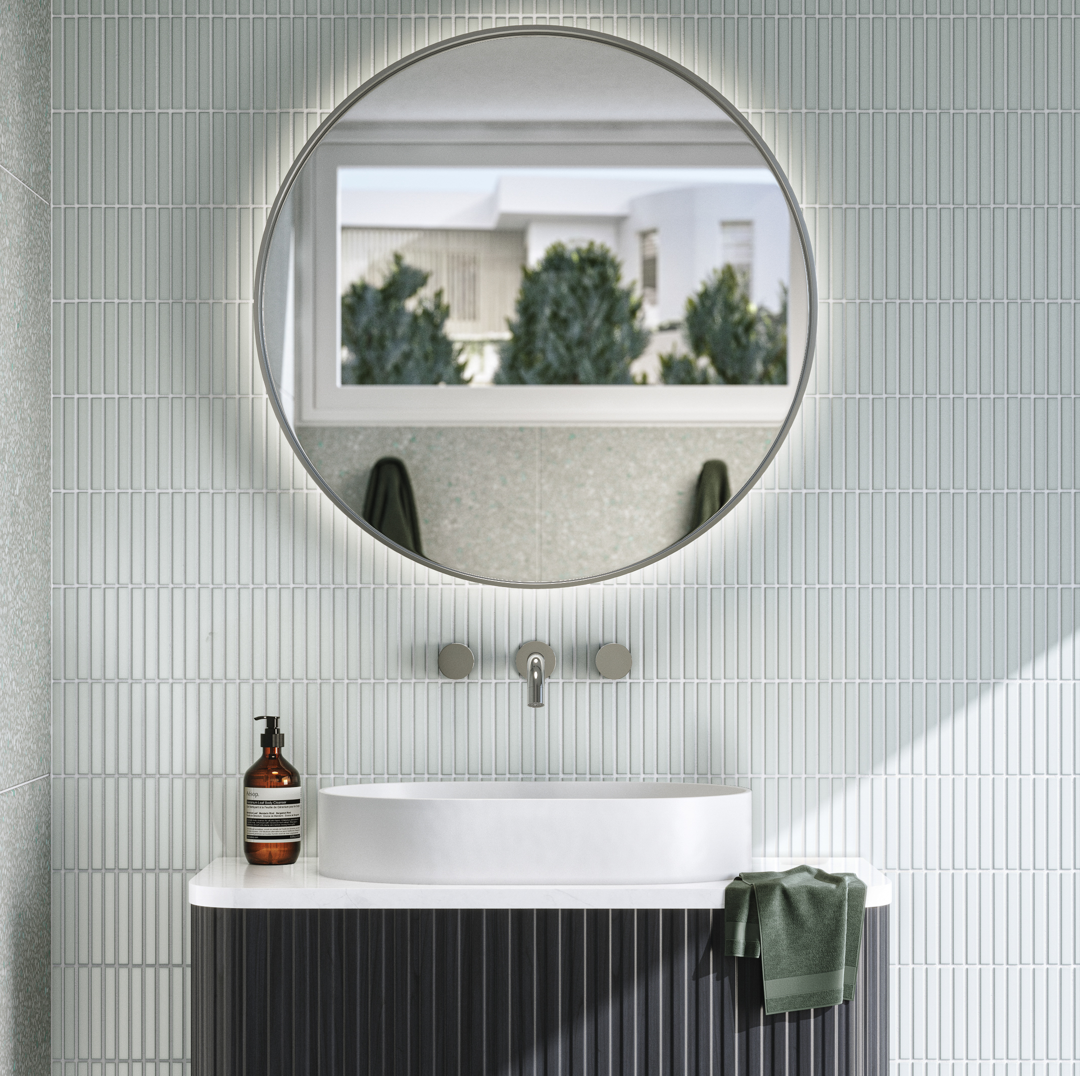 Saanti LED Mirror Chrome