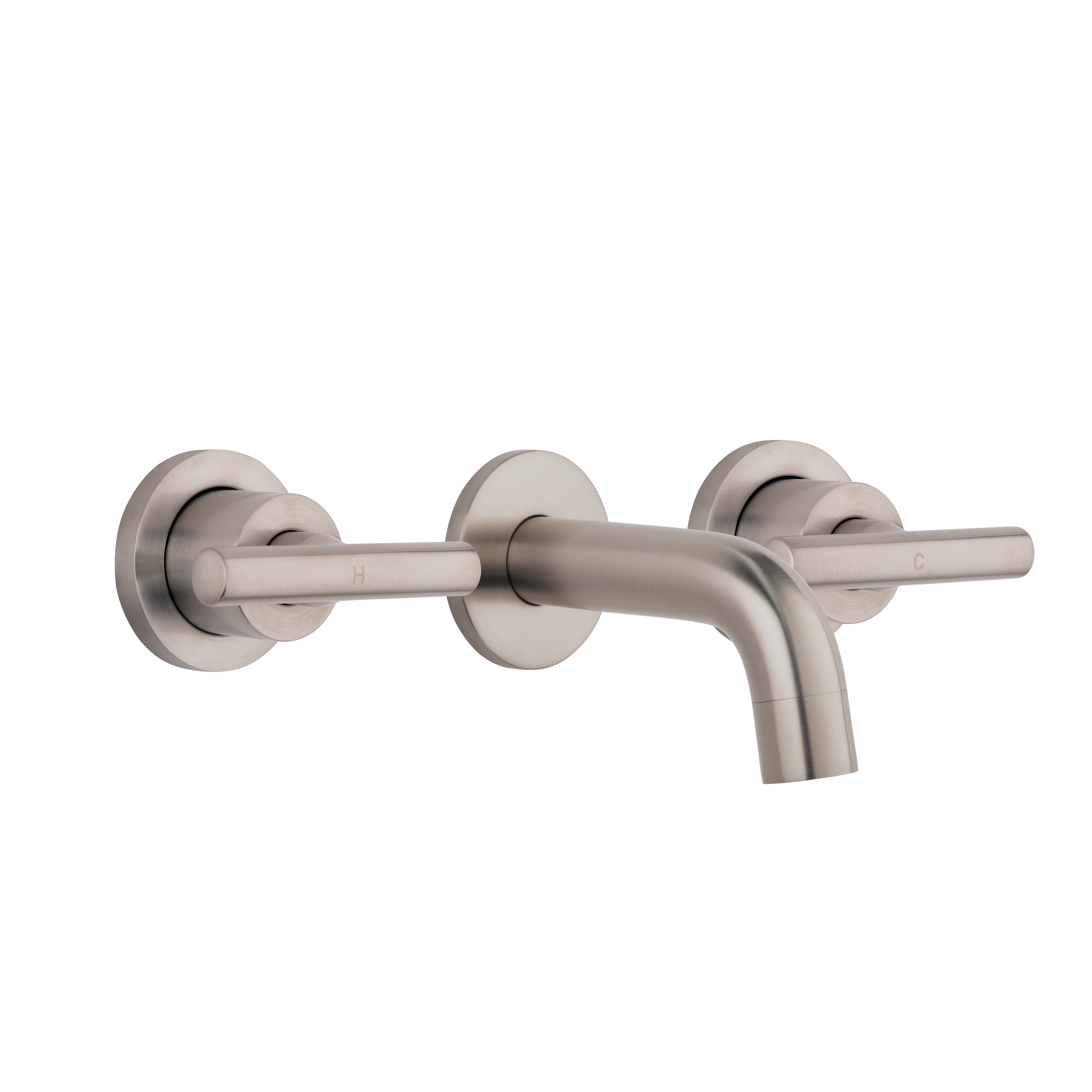 Barre Assembly Taps & Mini Spout Set - Brushed Nickel