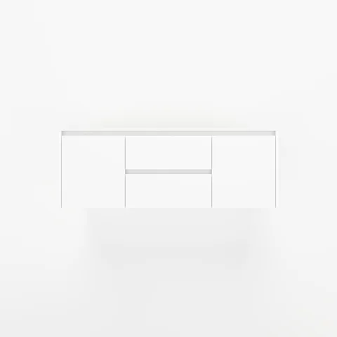 Archer 2-Door with Centre Drawers 1428mm - White