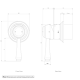 Kingsley thermostatic Handle Kit Spec