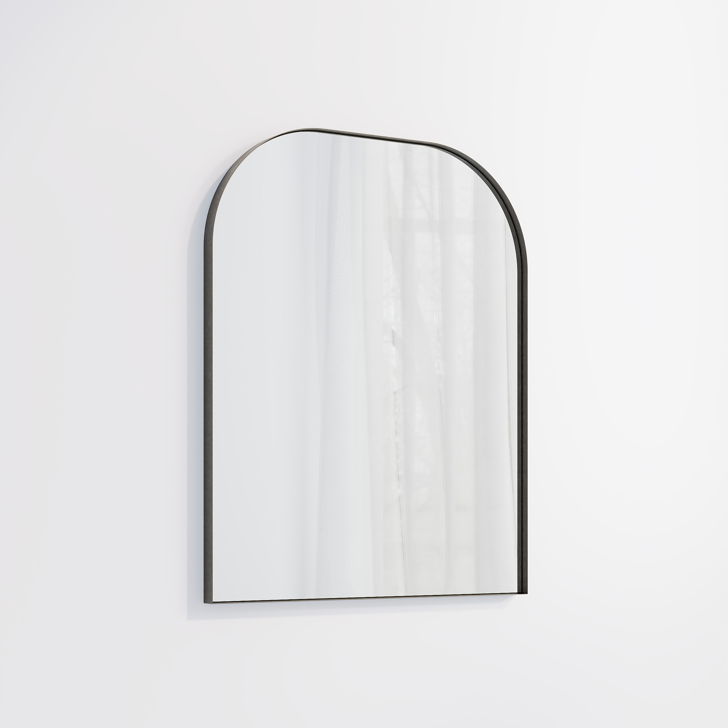 Arch Wall Mirror 600 x 750mm - Antique Slate