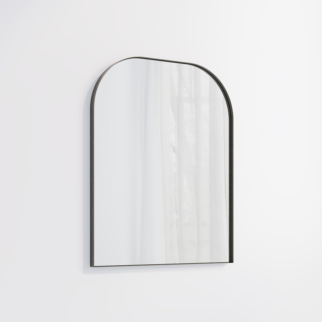 Arch Wall Mirror 600 x 750mm - Antique Slate