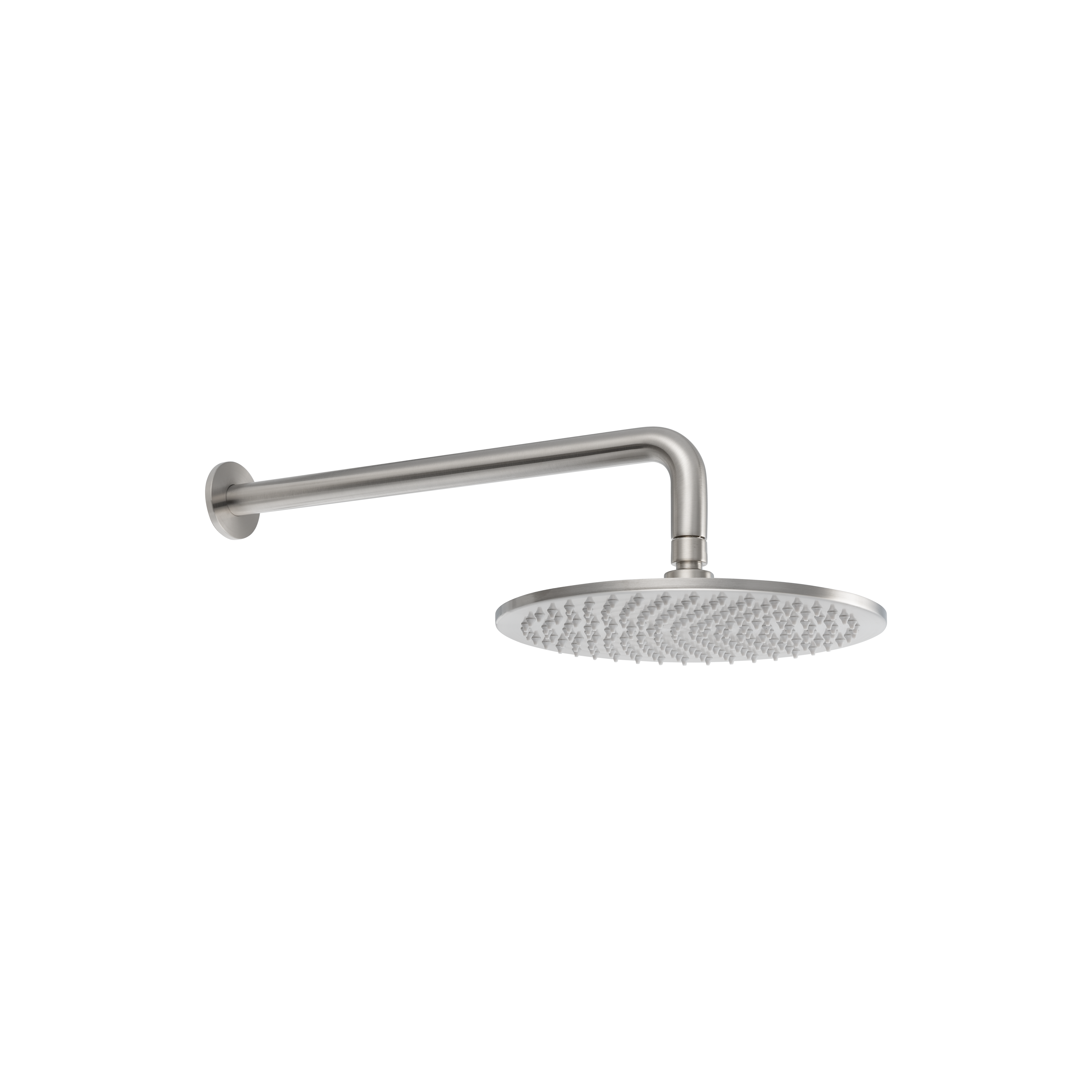 Shower Arm 400mm & Head Set - Brushed Nickel