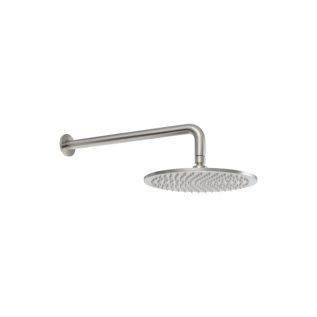 Shower Arm 400mm & Head Set - Brushed Nickel